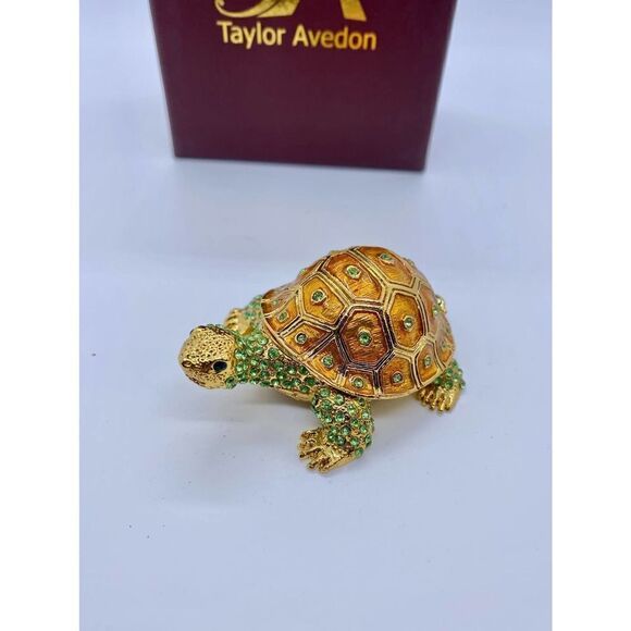 Taylor Avedon Turtle Jewelry/Trinket Box - Picture 1 of 5